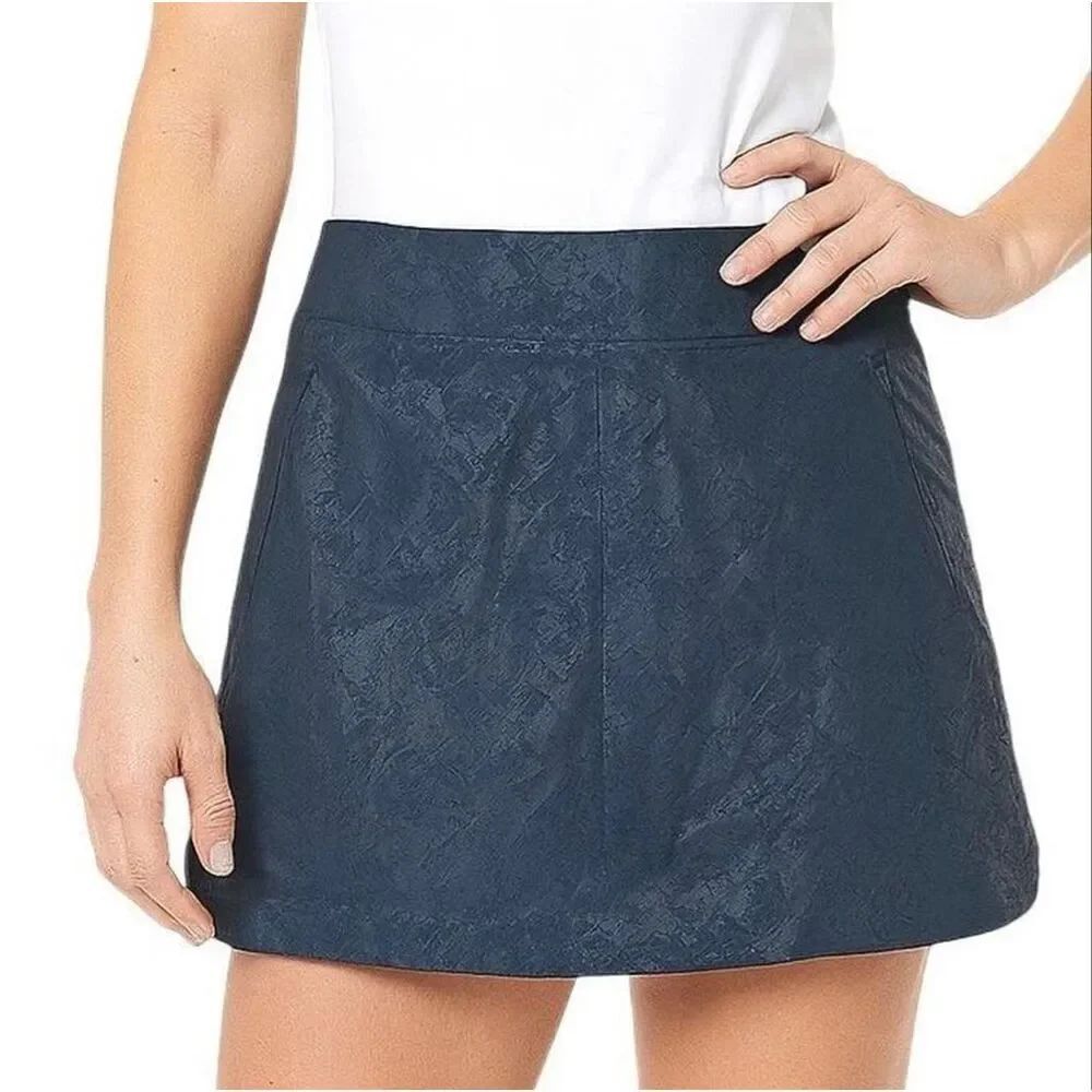 Orvis Navy Active Skort Womens Medium Pull On Golf Tennis Athletic Skirt